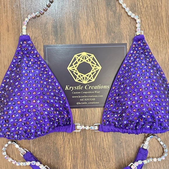 Electric Purple Competition Bikini - Picture 3 of 4